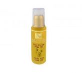 Serum para os cabelos de óleo de linhaça .
